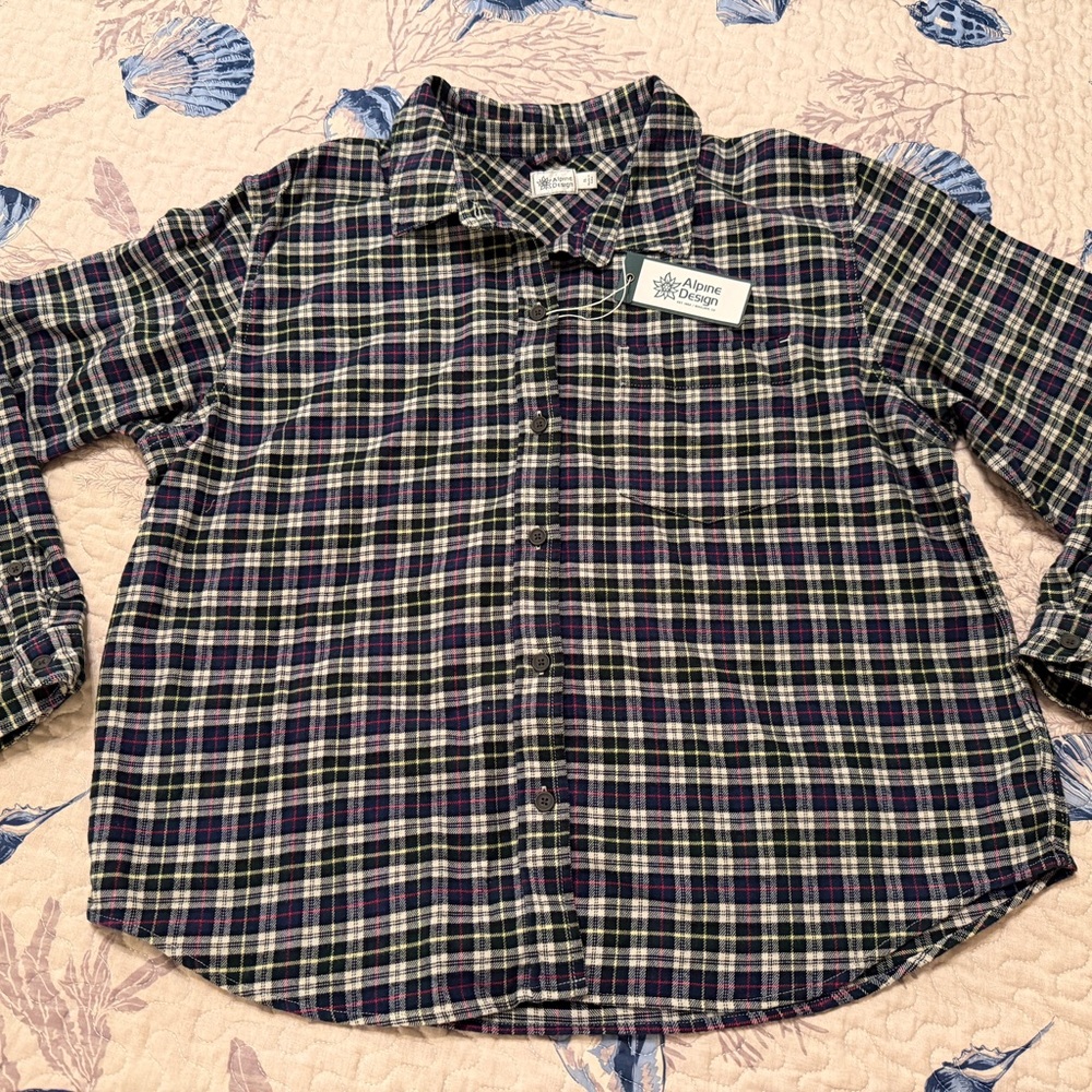 Alpine‎ Design Women’s XL Plaid Shirt - Midweight flannel NEW